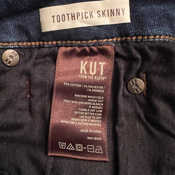 KUT toothPics skinny jeans, size 14 S - Picture 4 of 6
